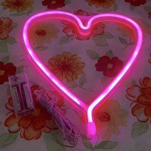 Neon Led Wall Light with battery